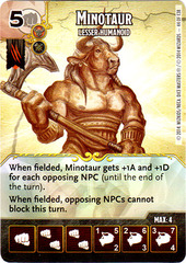 Minotaur - Lesser Humanoid (Die & Card Combo)