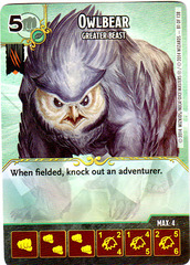 Owlbear - Greater Beast (Die & Card Combo)