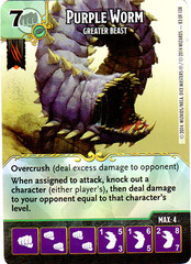 Purple Worm - Greater Beast (Die & Card Combo)