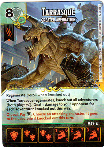 Tarrasque - Greater Aberration (Die & Card Combo)