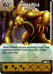 Umber Hulk - Lesser Beast (Die & Card Combo)