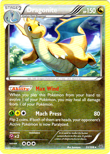 Dragonite - 51/108 - Rare