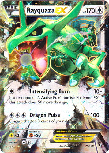 Rayquaza-EX - 75/108 - Holo Rare EX