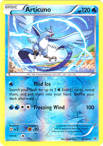 Articuno - 16/108 - Rare - Reverse Holo