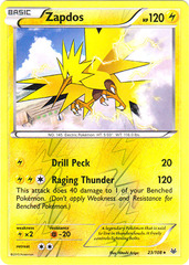 Zapdos - 23/108 - Rare - Reverse Holo