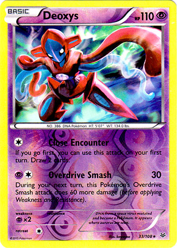 Deoxys - 33/108 - Rare - Reverse Holo