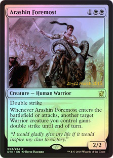 Arashin Foremost - Foil - Prerelease Promo