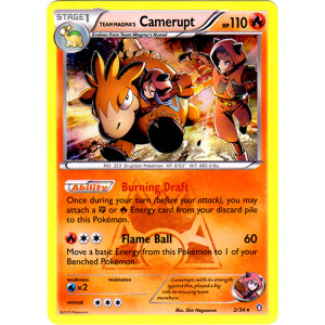 Team Magmas Camerupt - 2/34 - Holo Rare