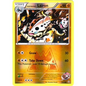 Team Magmas Lairon - 13/34 - Common - Reverse Holo