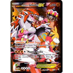 Team Magma's Groudon-EX - 15/34 - Holo Rare EX