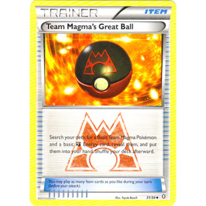 Team Magmas Great Ball - 31/34 - Uncommon