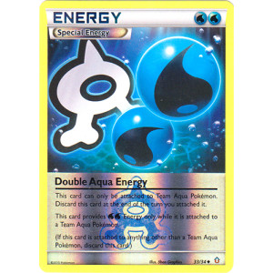 Double Aqua Energy - 33/34 - Uncommon - Reverse Holo