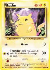 [DEPRECATED] Pikachu (Yellow Cheeks) - 58/102  - Oversized Promo