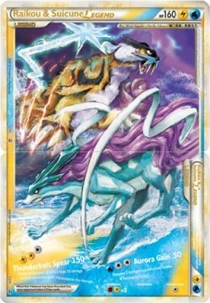 Graded Pokemon Card popular Raikou & Suicune legend bottom CGC 8