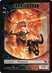 Elemental Token - Black/Red