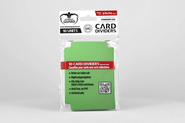 Ultimate Guard CARD DIVIDERS - green