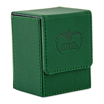 Ultimate Guard 80+ Flip Xenoskin Deck Case - green