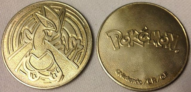 Silver Lugia Metal CR/GF Collectable Coin