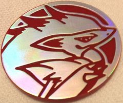 Silver and Red Zoroark Collectable Coin