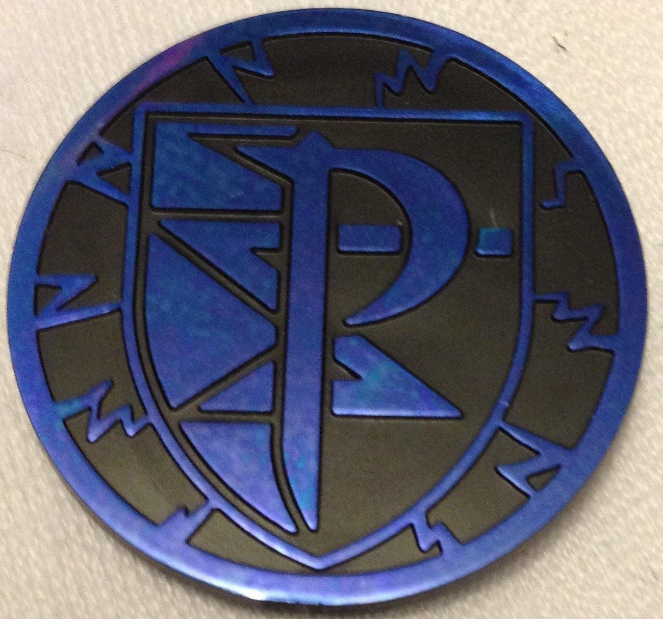 Black and Blue Plasma Storm Collectable Coin