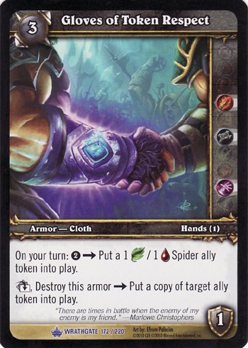 Gloves of token Respect