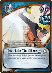 Just Like That Hero - M-628 - Super Rare - 1st Edition - Foil