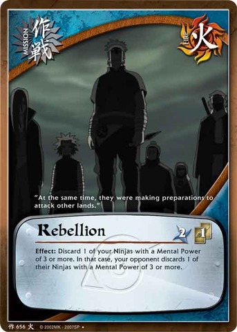 Rebellion - M-656 - Uncommon - 1st Edition