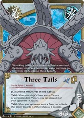 Three Tails - N-814 - Super Rare - 1st Edition - Foil