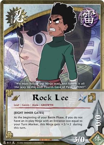 Rock Lee - N-817 - Common - 1st Edition