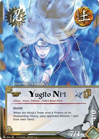 Yugito Ni'i - N-844 - Rare - 1st Edition - Naruto CCG