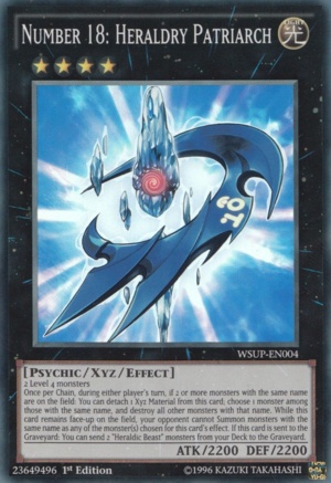 Numero 18 : Heraldique Patriarche - WSUP-EN004 - Super Rare - 1ere edition // World Superstars - WSUP