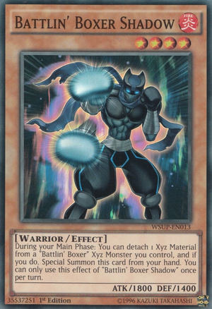Battlin Boxer Shadow - WSUP-EN013 - Super Rare - 1st Edition