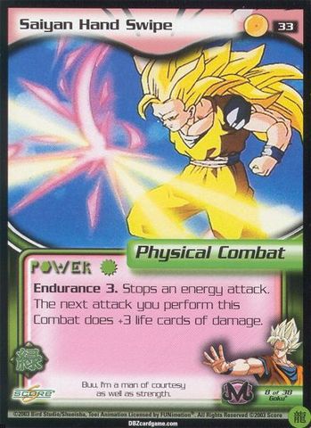 Saiyan Hand Swipe - 033 - Limited Edition
