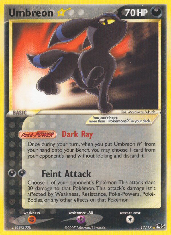 Umbreon ☆ - 17 - Ultra Rare - Holo