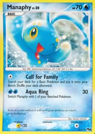 Manaphy - 3/17 - Rare - Holo