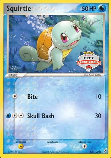 Squirtle - 63/100 - City Championships Promo