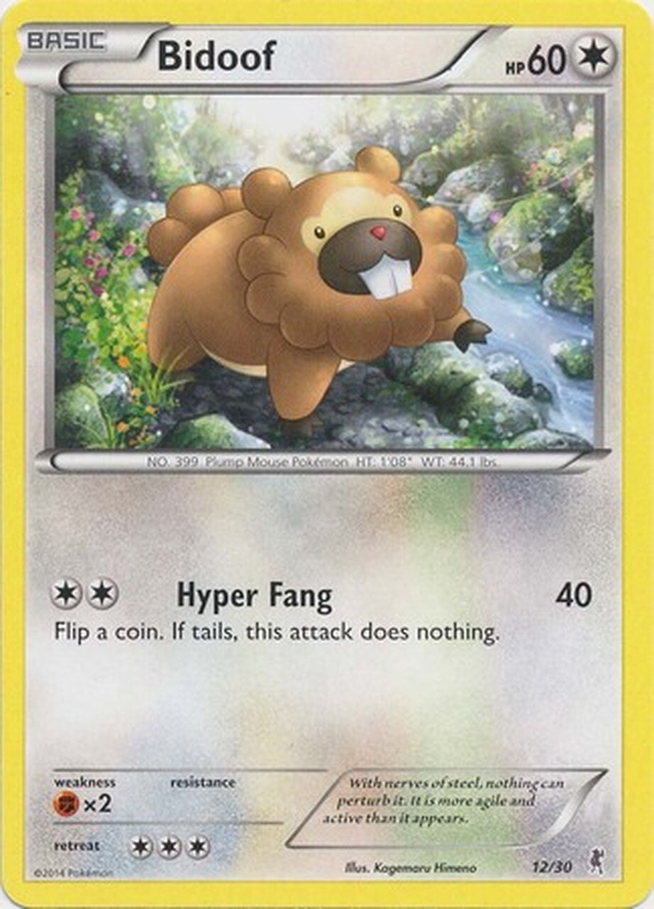 Bidoof - 12/30 - XY Trainer Kit (Bisharp)