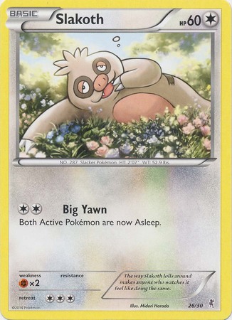 Slakoth - 26/30 - XY Trainer Kit (Bisharp)