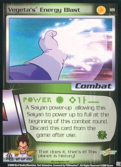 Vegetas Energy Blast - 119 - Limited Edition