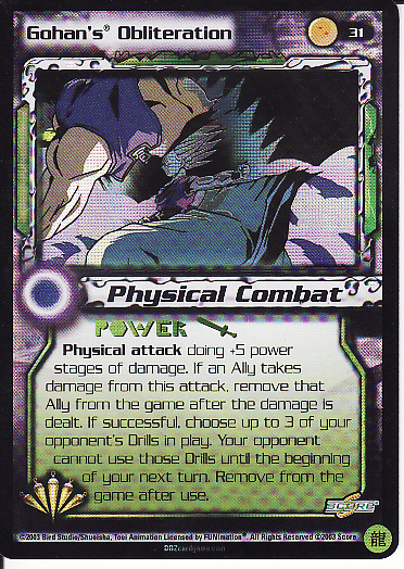 Gohans Obliteration - BOJ31 - Limited Edition