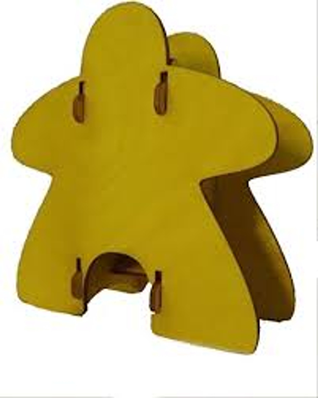 Knockdown Meeple Dice Tower - Yellow