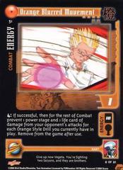 Orange Blurred Movement - 51 - Limited Edition - Flat Foil