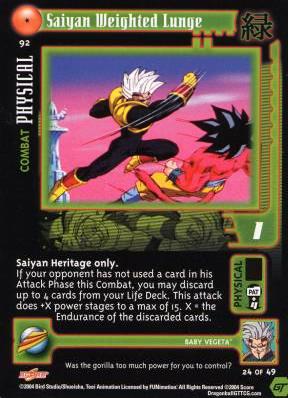 Saiyan Weighted Lunge - 92 - Limited Edition - Flat Foil
