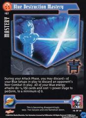 Blue Destruction Mastery - 197 - Limited Edition - Flat Foil