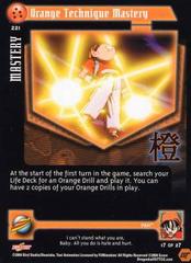 Orange Technique Mastery - 221 - Limited Edition - Flat Foil