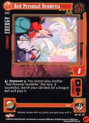 Red Personal Vendetta - 227 - Limited Edition - Flat Foil