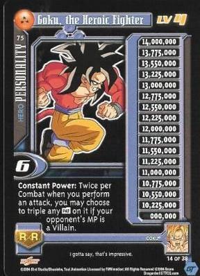 Goku, the Heroic Fighter (Level 4) - 75 - Limited Edition - Flat Foil