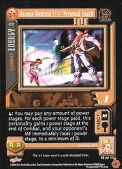 Orange Android 17's Personal Touch - 127 - Limited Edition - Flat Foil