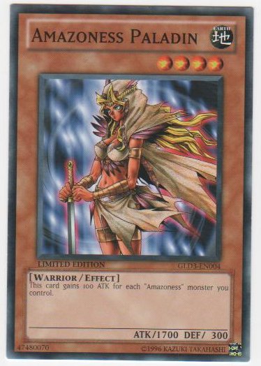 Amazoness Paladin - GLD3-EN004 - Common - Limited Edition