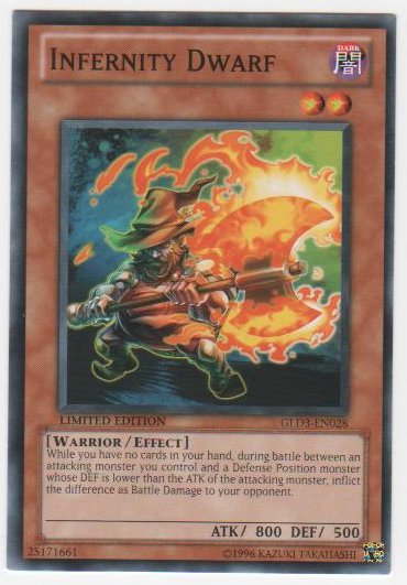 Infernity Dwarf - GLD3-EN028 - Common - Limited Edition